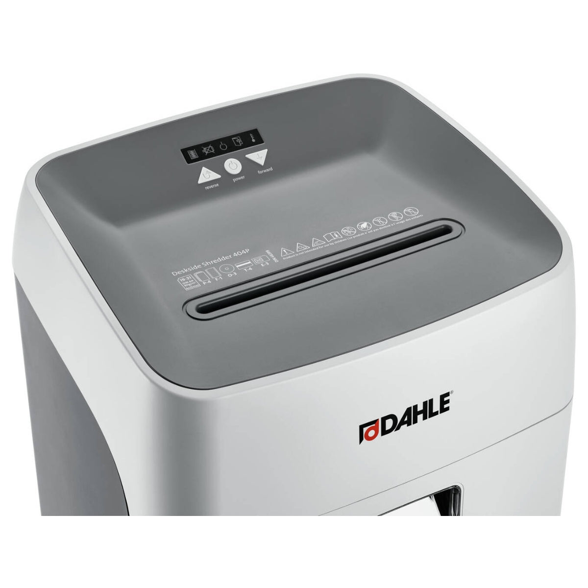 Dahle 404P Deskside Document Shredder – P-4 Security, 4 x 35mm Particle Cut, High-Capacity Quiet Office Shredding