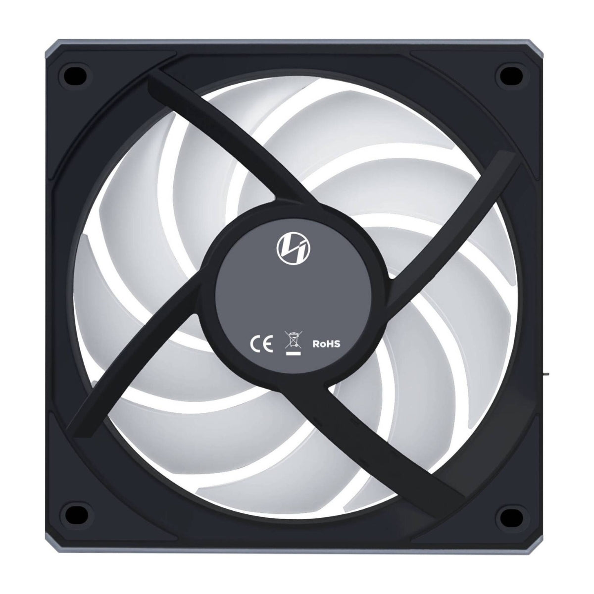 Lian-Li UNI FAN CL Wireless Reverse 120mm Case Fan – 2100 RPM, 72.73 CFM Airflow, FDB Bearing, Single Pack, Black | 12RCL1W1B