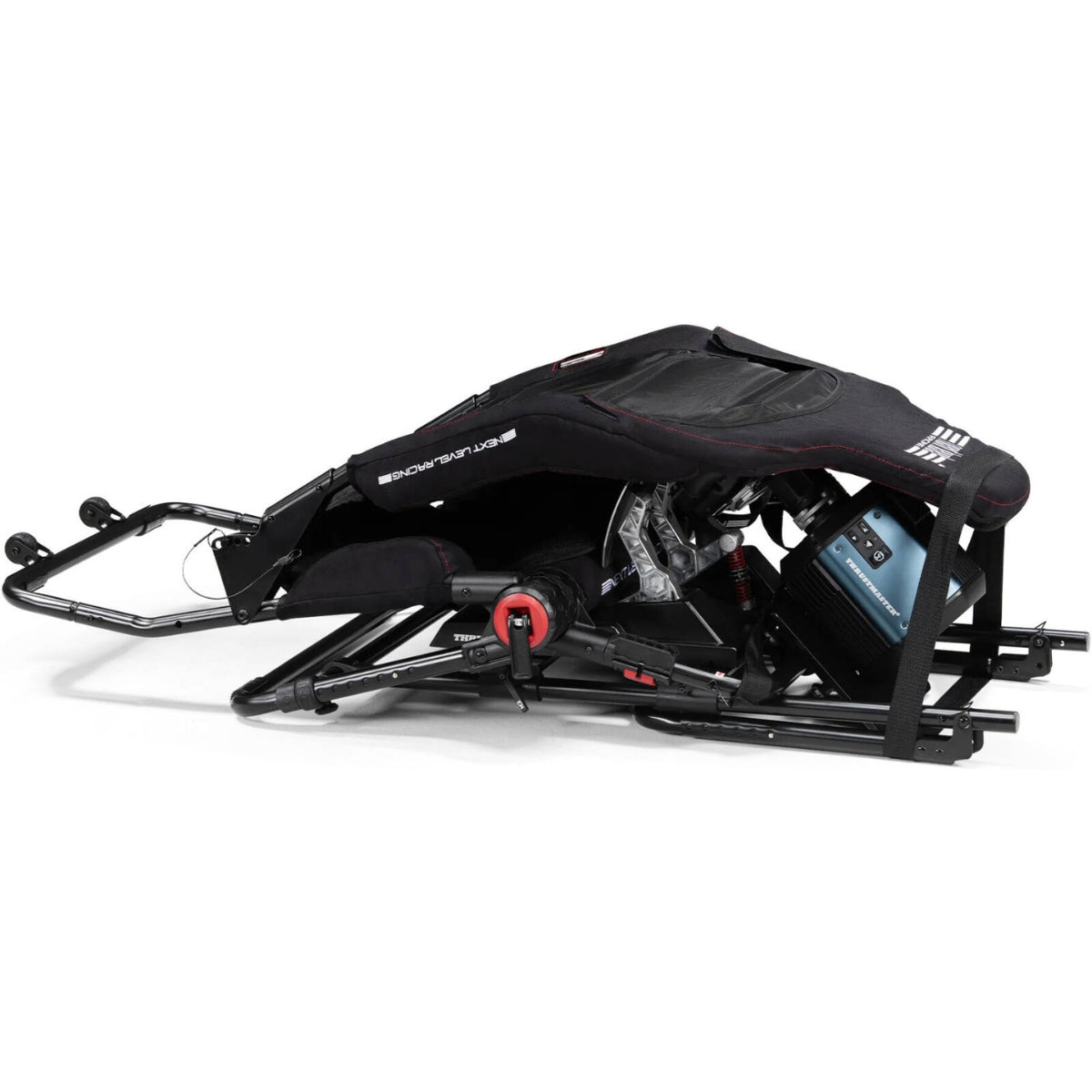 Next Level Racing Formula Lite Pro Cockpit, Direct Drive Wheels up to 10 NM, Adjustable Seat and High-quality Materials, Max User Weight Up to 1230 Kg, Attached on Roller Wheels, Black | NLR-S038