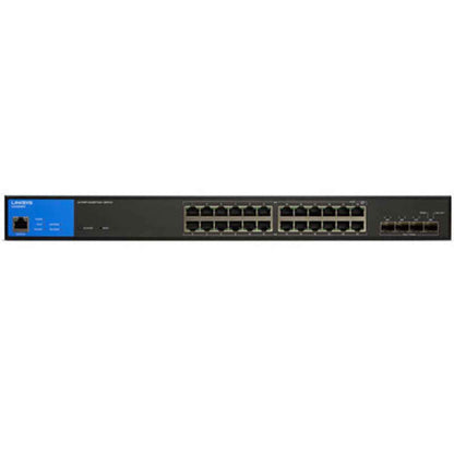 Linksys LGS328MPC 24-Port Managed Gigabit PoE+ Switch – Layer 3, 410W PoE, 10G SFP+ Uplinks