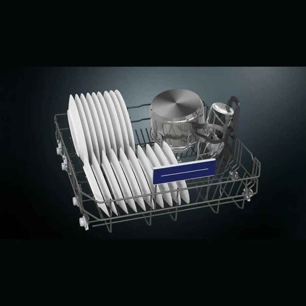 Siemens iQ300  60cm Free Standing Dishwasher – Black Inox, 14 Place Settings, Home Connect (SN23HC65MM)