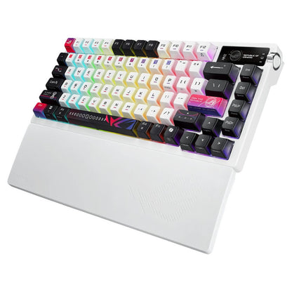 Asus ROG Azoth X Gaming Keyboard – 75% Custom Layout, OLED Display, Tri-Mode Wireless, Hot-Swappable, RGB