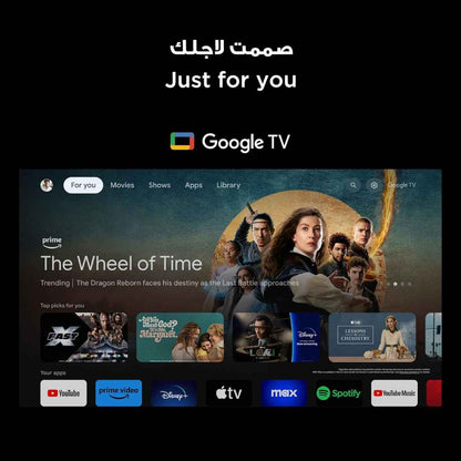 TCL 65-Inch LED 4K UHD Smart TV – Google TV, HDR10, AiPQ Processor, Dolby Audio, MEMC, HDMI 2.1, Bluetooth 5.2, WiFi 5, Bezel-less Design | 65P6K (2025 Model)