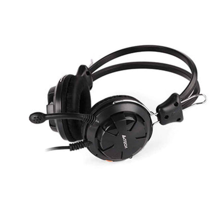 A4Tech HS-28i ComfortFit Stereo Headset – 40mm Driver, Noise Cancelling Mic, 3.5mm Jack, Black