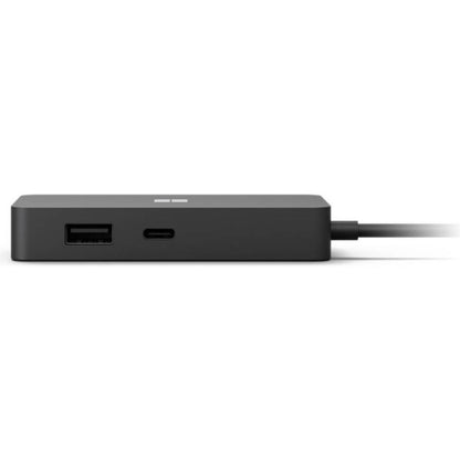Microsoft Surface USB-C Travel Hub, USB-C, USB-A, Ethernet, HDMI &amp; VGA Ports, 200mm USB-C Cable, Black | 161-00005