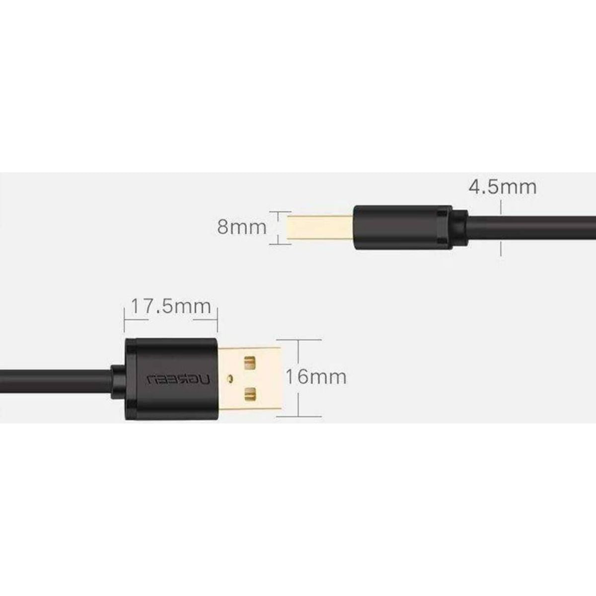 UGREEN USB 2.0 Type-A Male to Type-A Male Cable | 2, 3 m | 480Mbps | Black