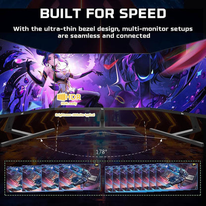 Twisted Minds TM27FHD180IPS Blaze Series Gaming Monitor, 27" FHD IPS Display, 180Hz Refresh Rate, 0.5ms Response Time, NVIDIA G-Sync Compatible, 16.7M Colors, Black | TM27FHD180IPS