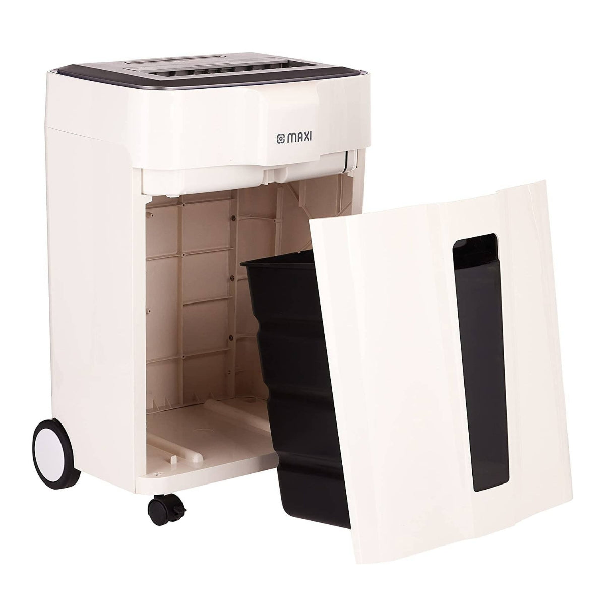 Maxi Cross Cut Shredder DM-120C – High Security Cross-Cut, 12-Sheet Capacity, 4×30mm Shred Size, 20L Bin, Auto Cut-Off, White/Black