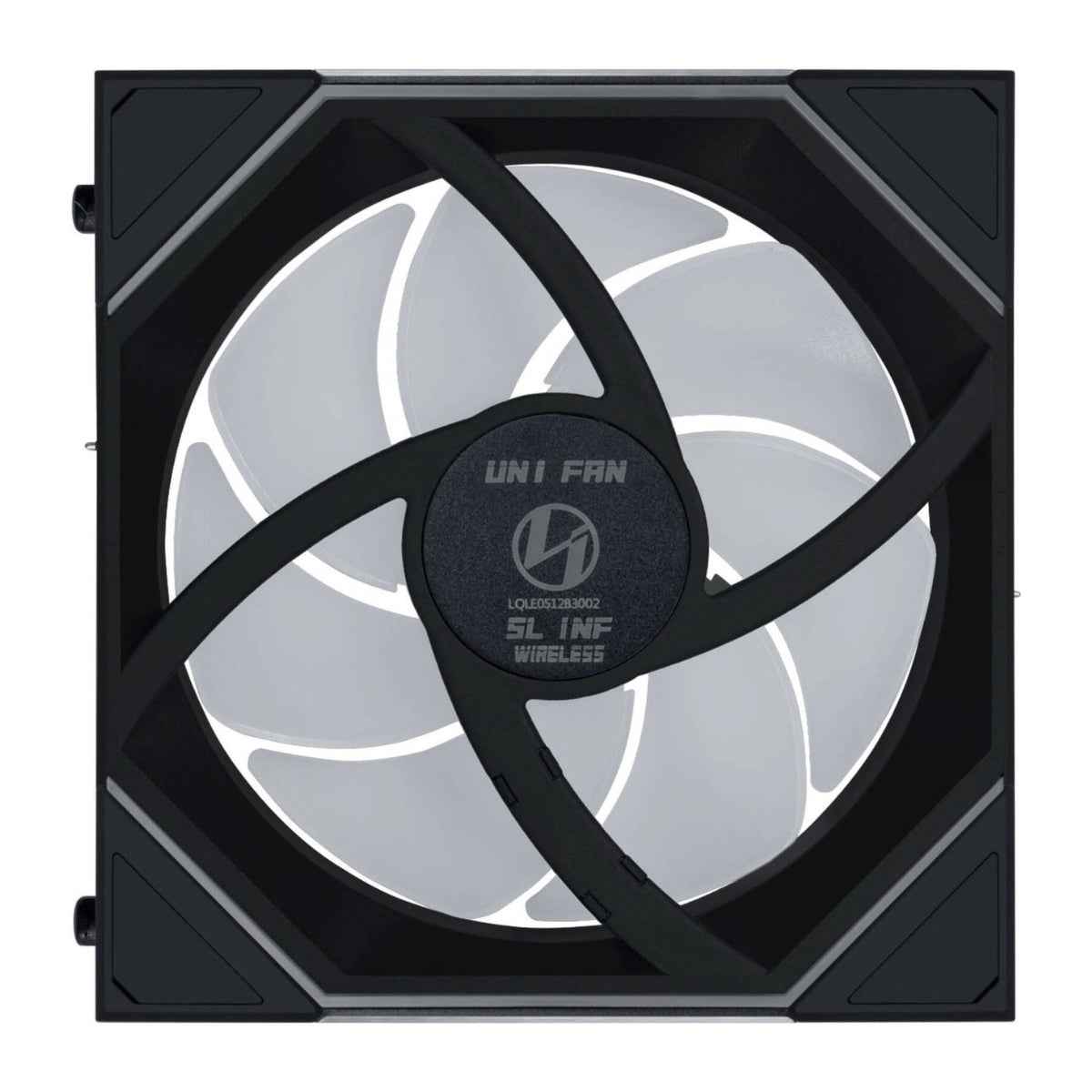 Lian-Li UNI FAN SL-INF Wireless 120mm Case Fan – 2300 RPM, 67 CFM Airflow, FDB Bearing, Single Pack, Black | 12SLIN1W1B