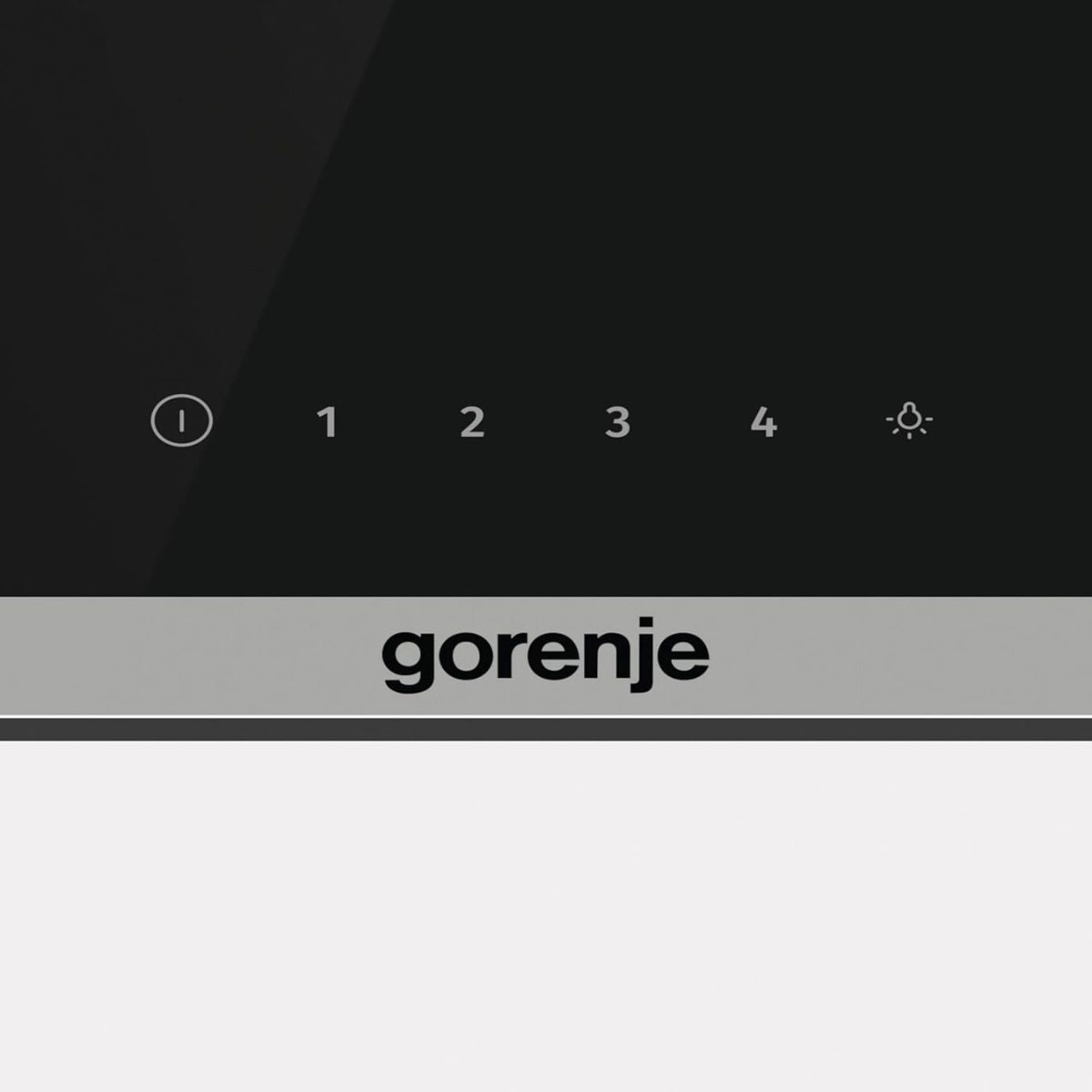 Gorenje WHI644EB Built-In Inclined Cooker Hood, 60cm, 637m³/h Extraction Rate, Touch Control, LED Lighting, Black Glass Finish