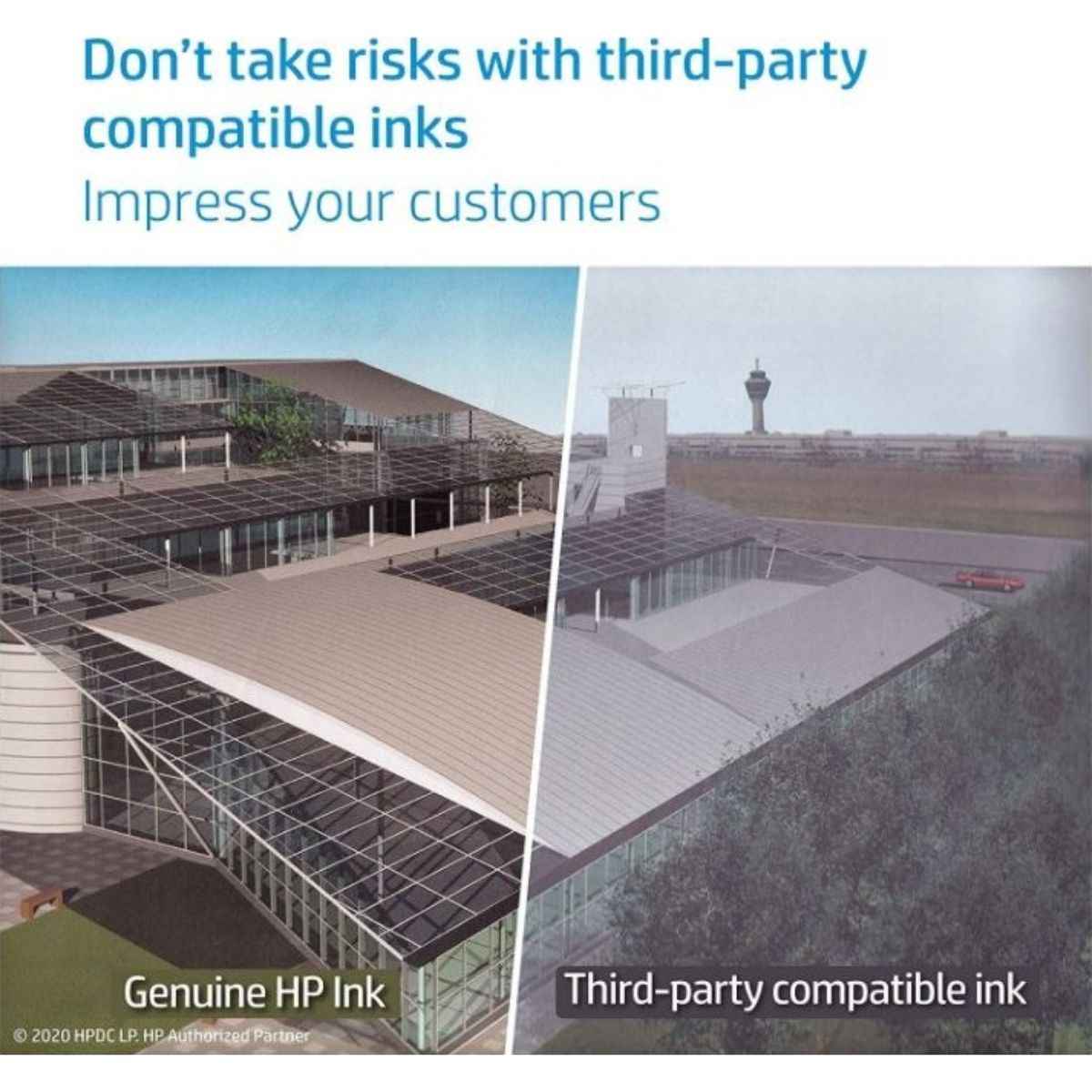 HP DesignJet T630 36-inch Large Format Wireless Plotter Printer in Modern Office Design | 5HB11A