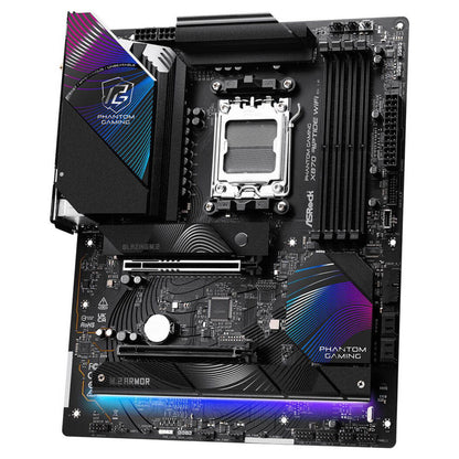 ASRock X870 Riptide WiFi AMD AM5 ATX Motherboard, AMD X870 Chipset, 4x DDR5 DIMM Slots, 256GB Max Memory, 1x PCIe 5.0 x16 Slot, 3x M.2 Slots | 90-MXBPP0-A0UAYZ
