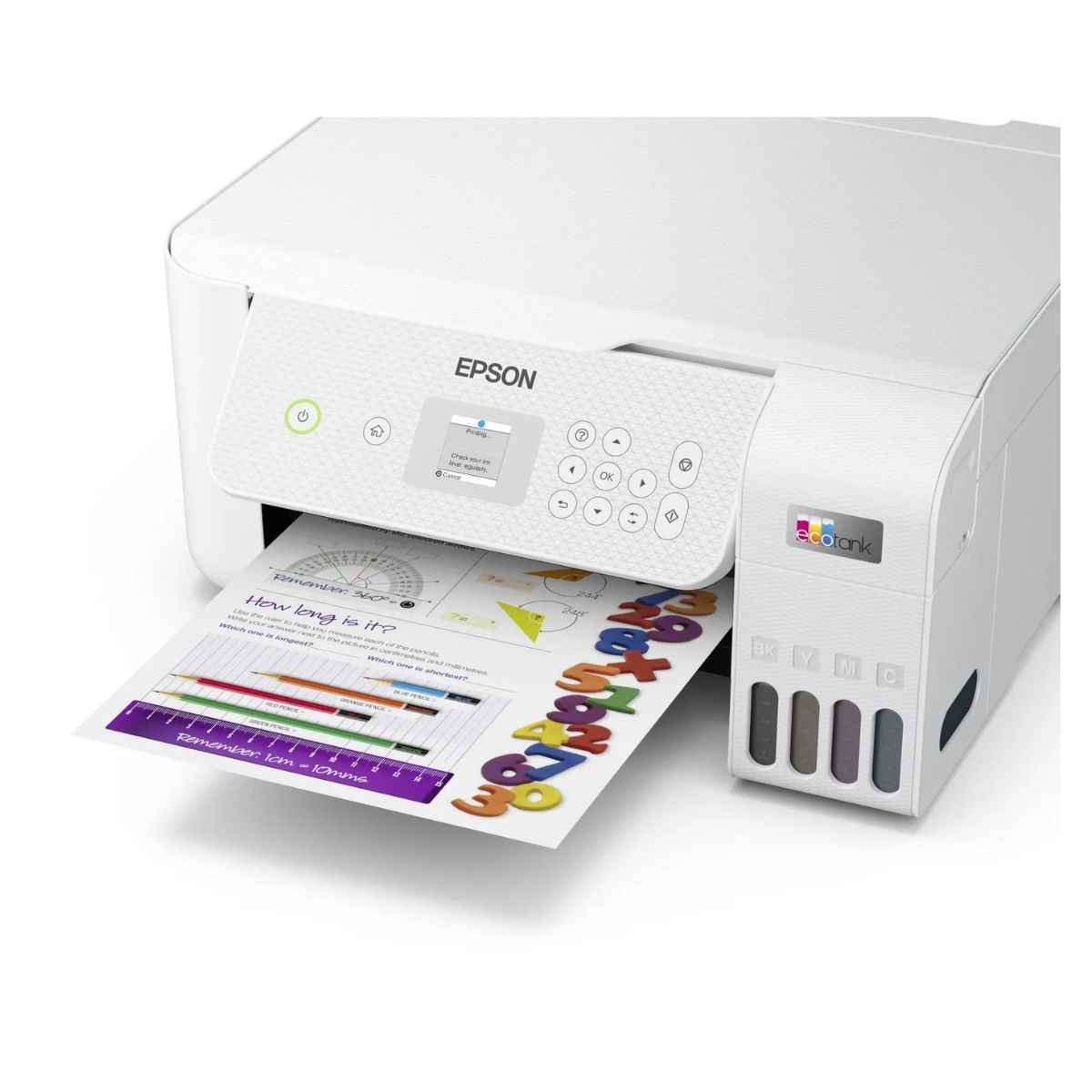 Epson EcoTank L3266, Home Ink Tank Printer, A4, Color, 3-in-1 With WiFi And Smart Panel App Connectivity, Ultra-low-cost Printing, Modern Flexibility | C11CJ66416