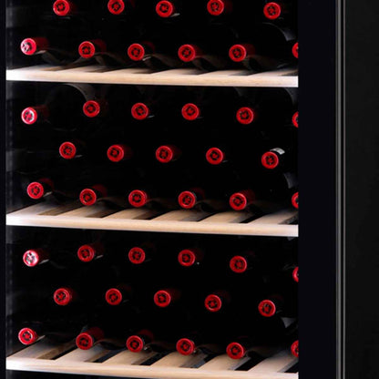 Vestfrost WFG 185, 197 Bottle Beverage/Wine Cooler, Upright Wine Cabinet, Black Glass Door, Wfg185Black