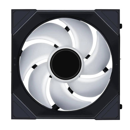 Lian-Li UNI Fan SL-INF Wireless 140mm ARGB PWM Case Fan – Wireless Control, Infinity Mirror ARGB, PWM Cooling | Black / White