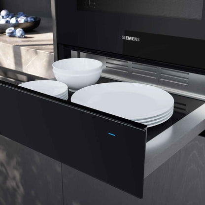 Siemens iQ700 BI710C1B1B Built-In Warming Drawer – 60x14 cm, Black, Push & Pull, Home Connect