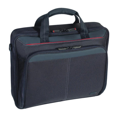 Targus Classic 14" Clamshell Case | Protective Laptop Carry Case | Black/Red | CN414EU
