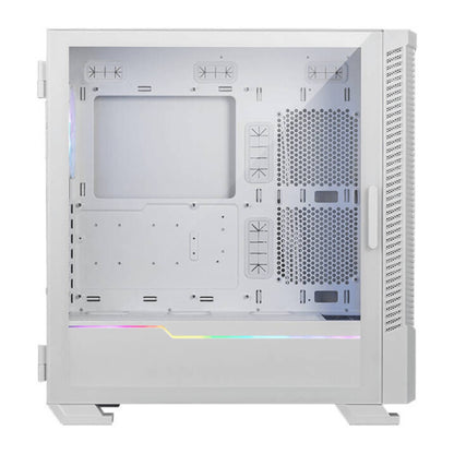 MSI MPG VELOX 100R Mid-Tower ATX Gaming PC White Case, Tempered Glass Front Panel, 4x 120mm ARGB Fans, Support Up to 360mm Radiator, Vertical GPU Mount, Optimized Airflow, Type-C