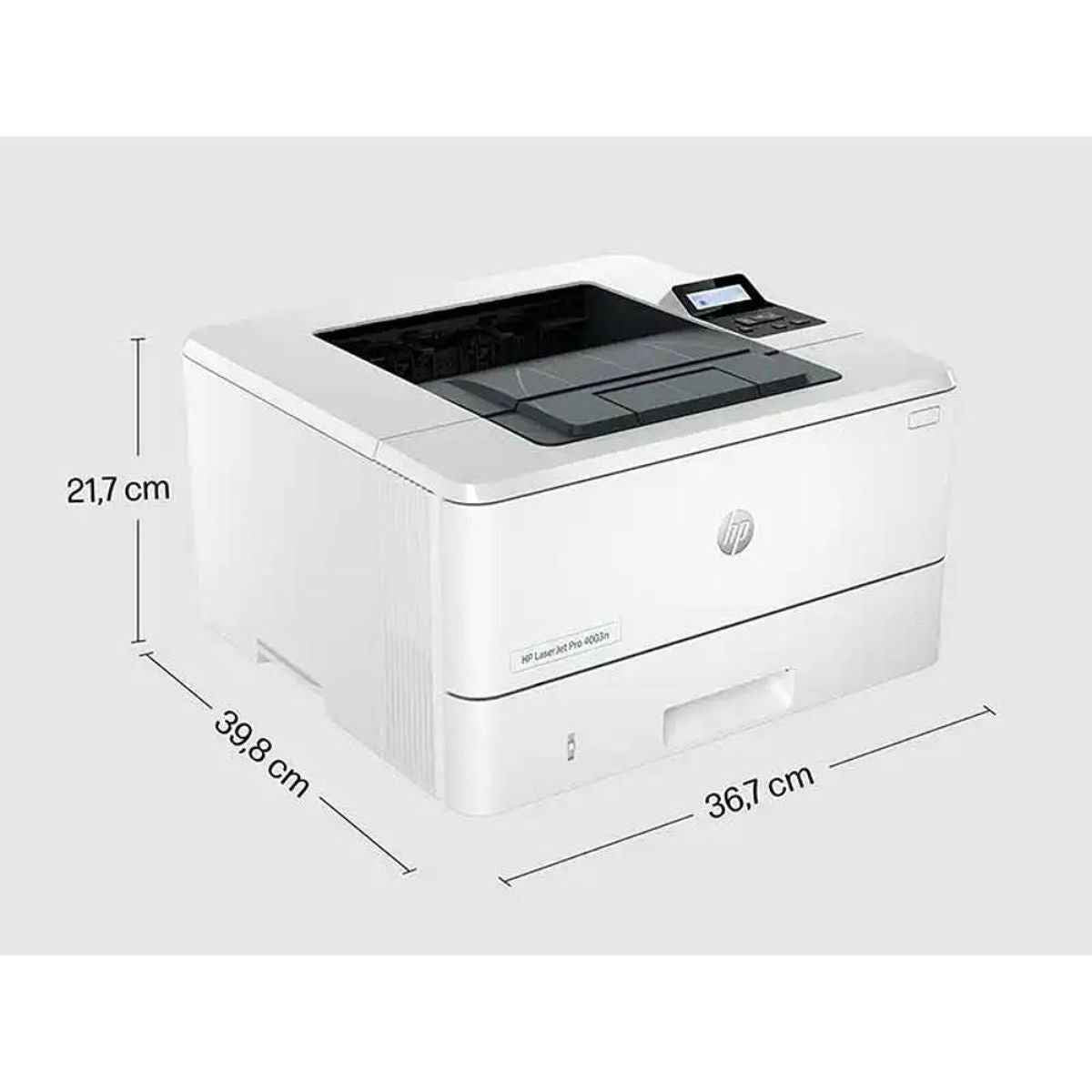 HP LaserJet Pro 4003n Printer, Monochrome Laser Printer, Up to 40 ppm Print Speed, Gigabit Ethernet Networking, Enterprise Security | 2Z611A (Without Toners)