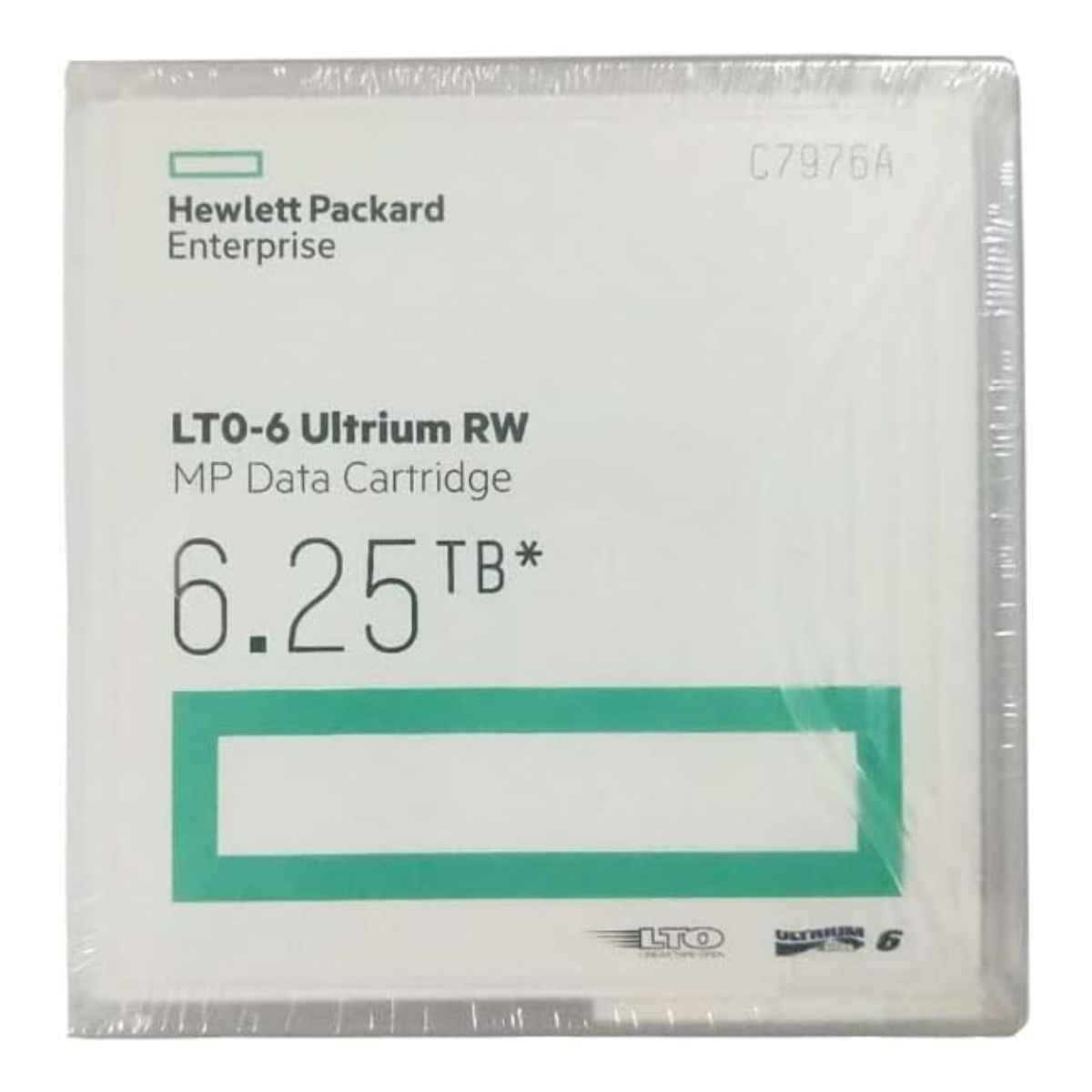 Hewlett Packard Enterprises 6.25TB LTO-6 Ultrium RW Data Cartridge, 400 MB/s Transfer Speed, AES 256-Bit Encryption, 30-Year Archival Life, Purple | C7976A
