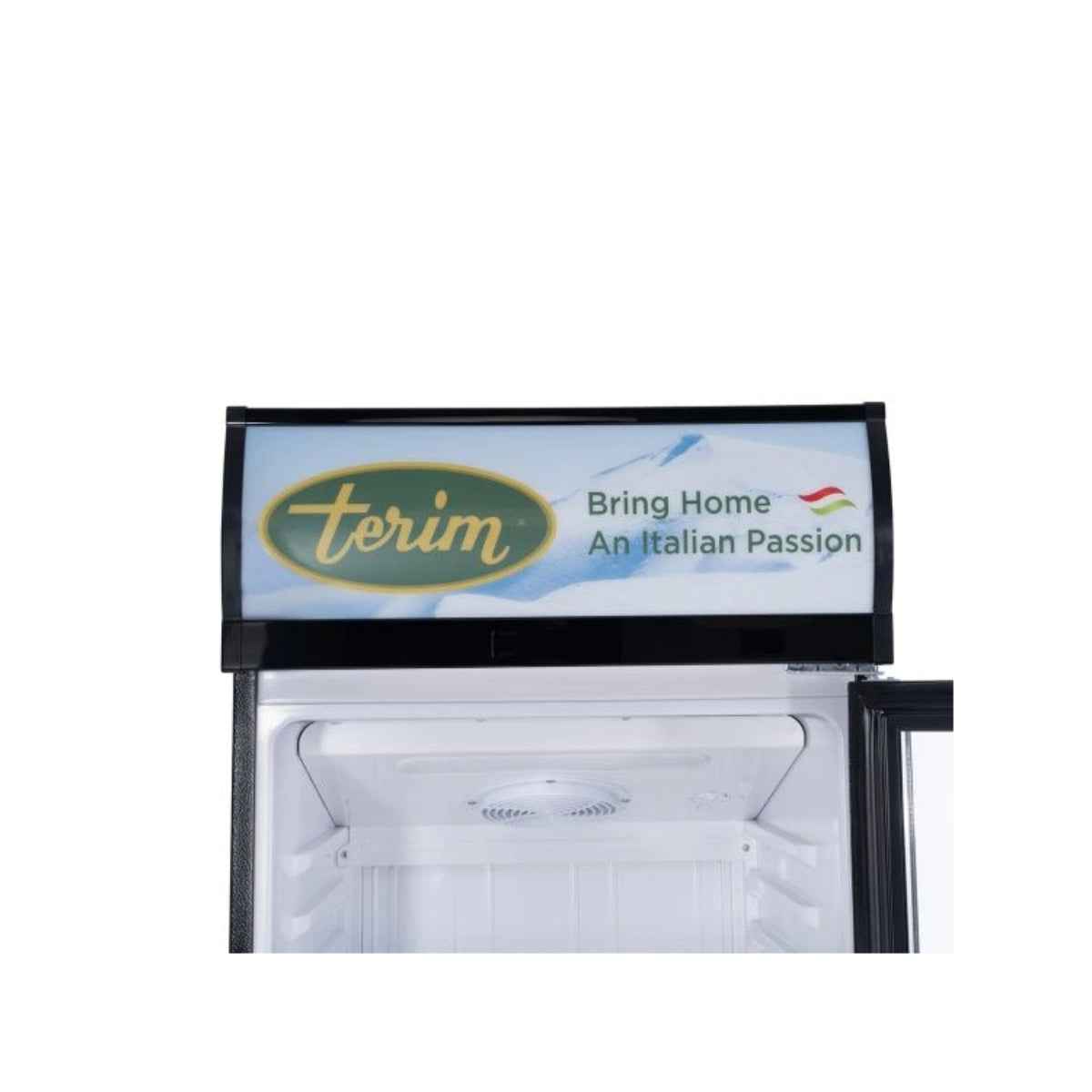 Terim TERSC400W – 400L Showcase Chiller, Single Door, Black Finish, High-Capacity Display & Beverage Cooling Solution