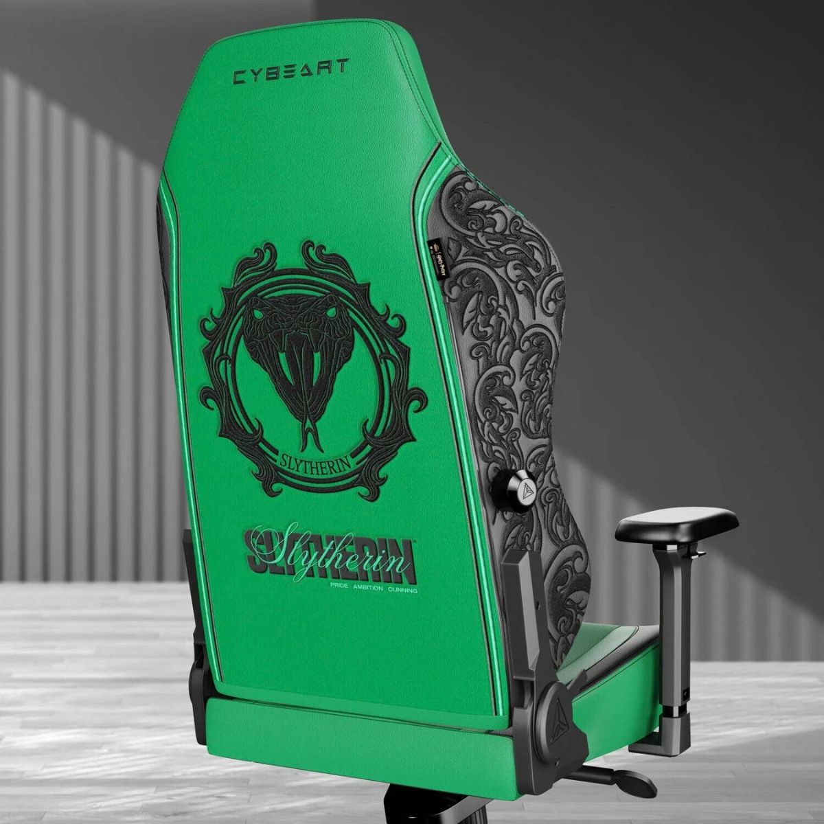 Cybeart Slytherin Licensed Edition Gaming Chair | Supreme PU Leather | Cold-Cured Foam | 4D Armrests | 165° Recline | 150kg | GC-PUAPEX-HP01