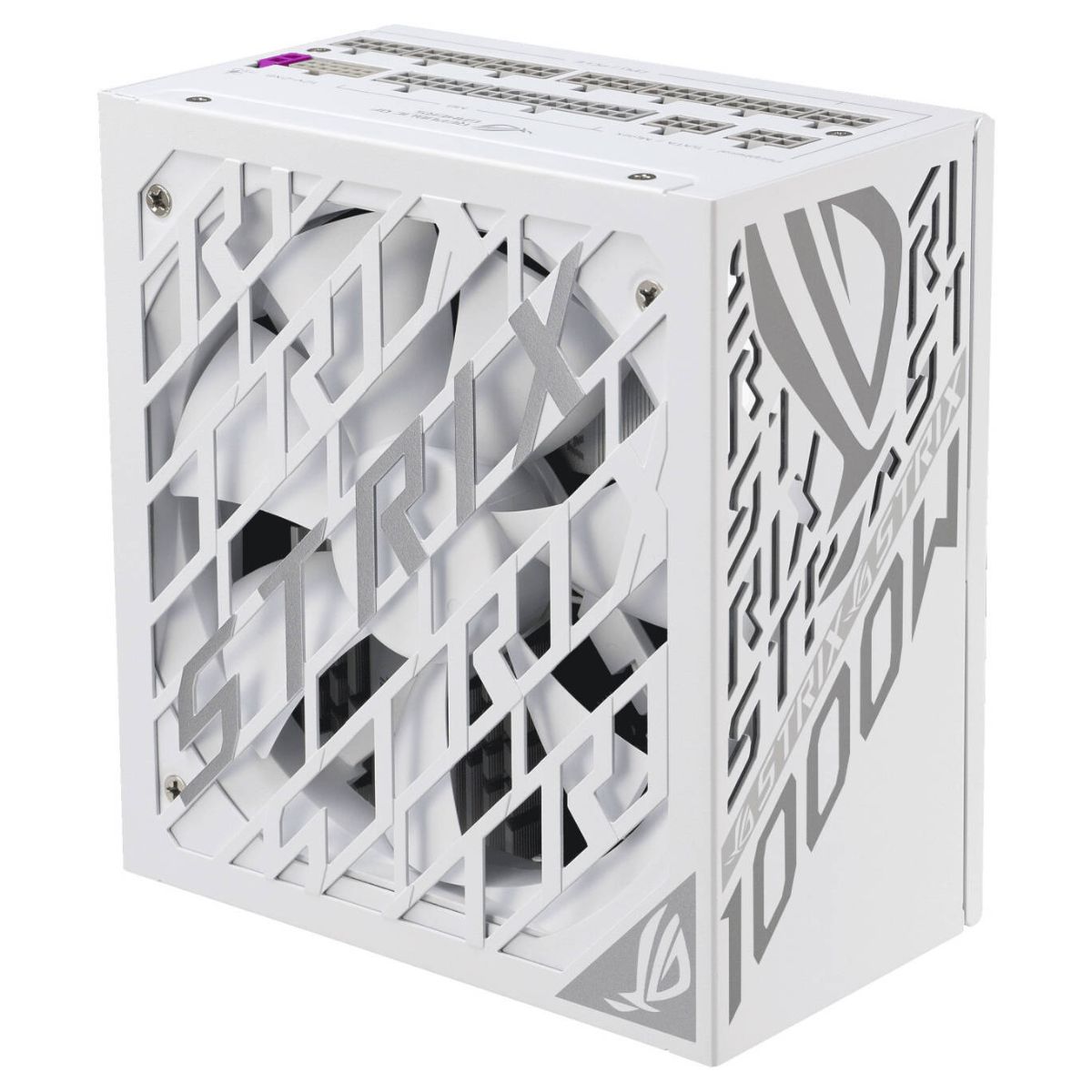 Asus ROG Strix 1000W Fully Modular Power Supply, 80 PLUS Platinum Efficiency, Active PFC, GaN MOSFET, ATX 3.1 Compatible, Cybernetic Lambda A+, Dual Ball Fan bearings, Black