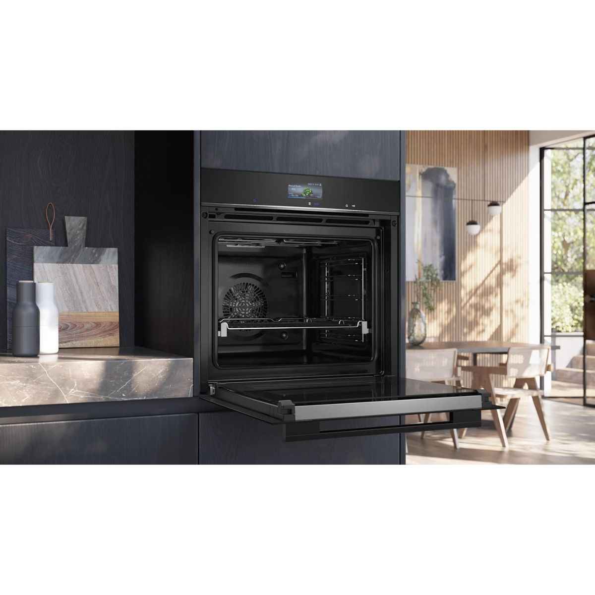 Siemens iQ700 60cm Home Connect Built-In Electric Oven – 71L, Fan-Assisted Cooking, German Engineered (Model: HB776GKB1M)