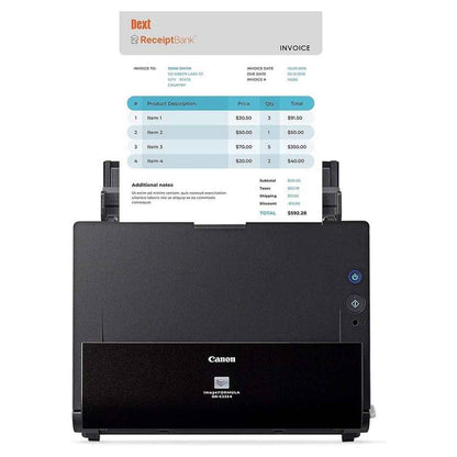 Canon imageFORMULA DR-C225 II Document A4 / LTR Scanner, 25ppm/50ipm Scanning Speed, 600dpi Resoulution, CMOS CIS 1 Line Sensor, 24-bit Colour, 45-sheets ADF, USB 2.0, Black | 3258C002