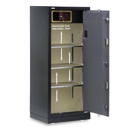 Rubik X-Large Executive Digital Safe Box RB150XTD – Triple Security Lock, Ultra Large Capacity, Heavy-Duty Steel, 150×65×56cm, Black/Grey