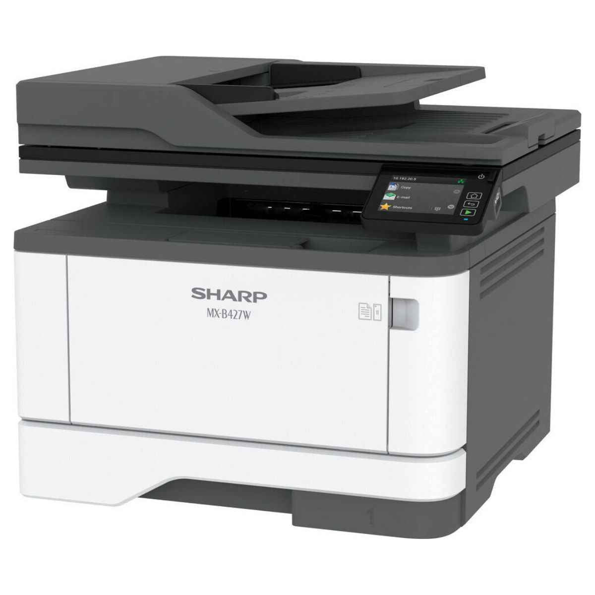Sharp MX-B427W A4 Ultra-Compact Monochrome Multifunction Printer – Copy, Print, Color Scan, Fax, 40ppm, 2.8" Color Touch Screen