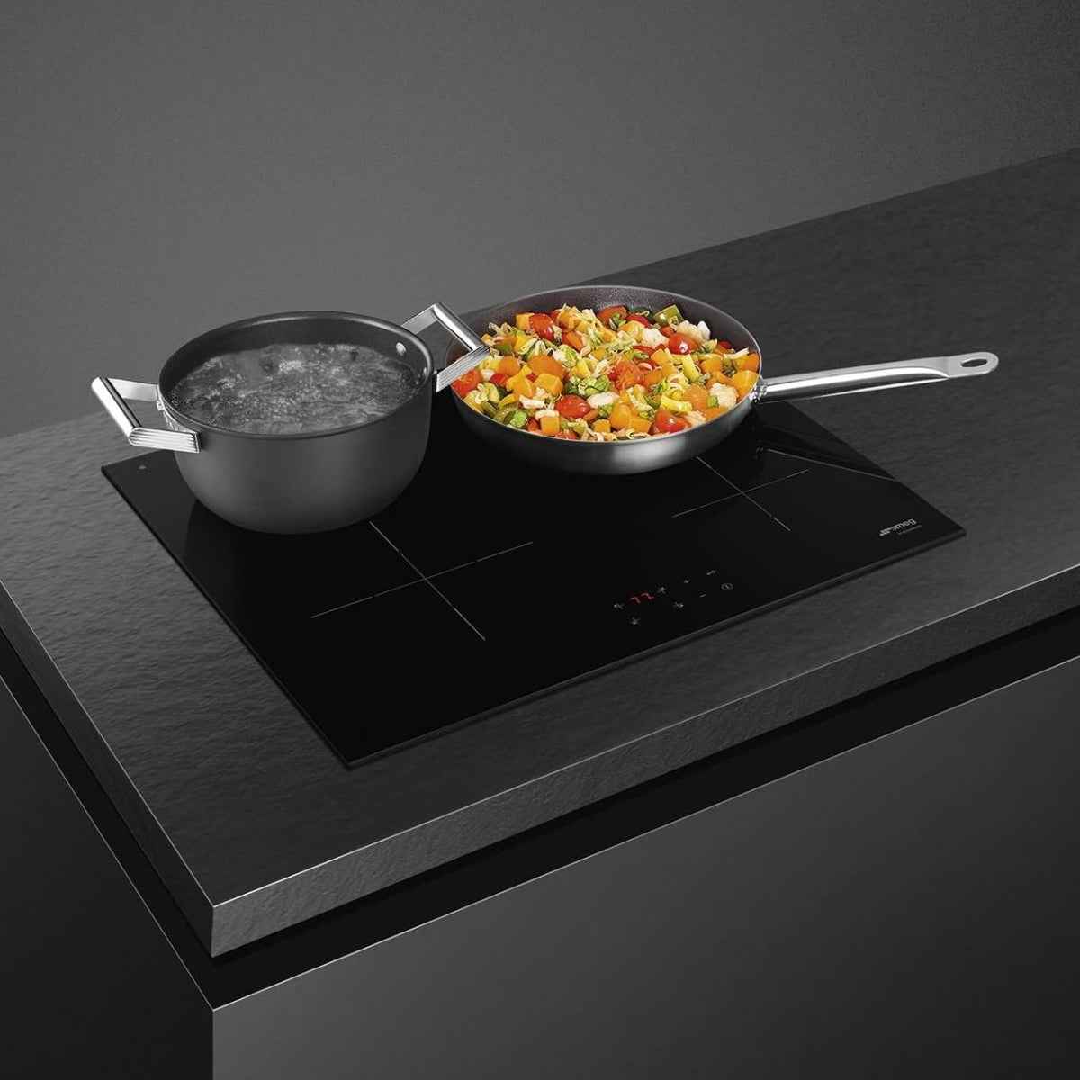 Smeg SI2641D Built-In Universal Aesthetic Induction Hob, 60cm Size, Black