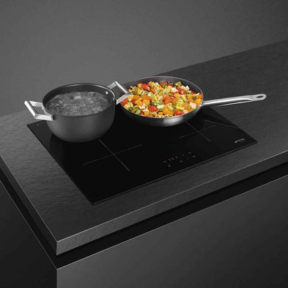 Smeg SI2641D Built-In Universal Aesthetic Induction Hob, 60cm Size, Black