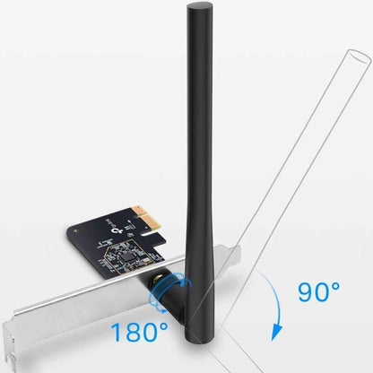 TP-Link Archer T2E PCIe WiFi Card AC600 for Desktop PC, Up to 600 Mbps, High-Gain Antenna, MU-MIMO, WPA3 Security, Low Profile Design, Black | Archer T2E