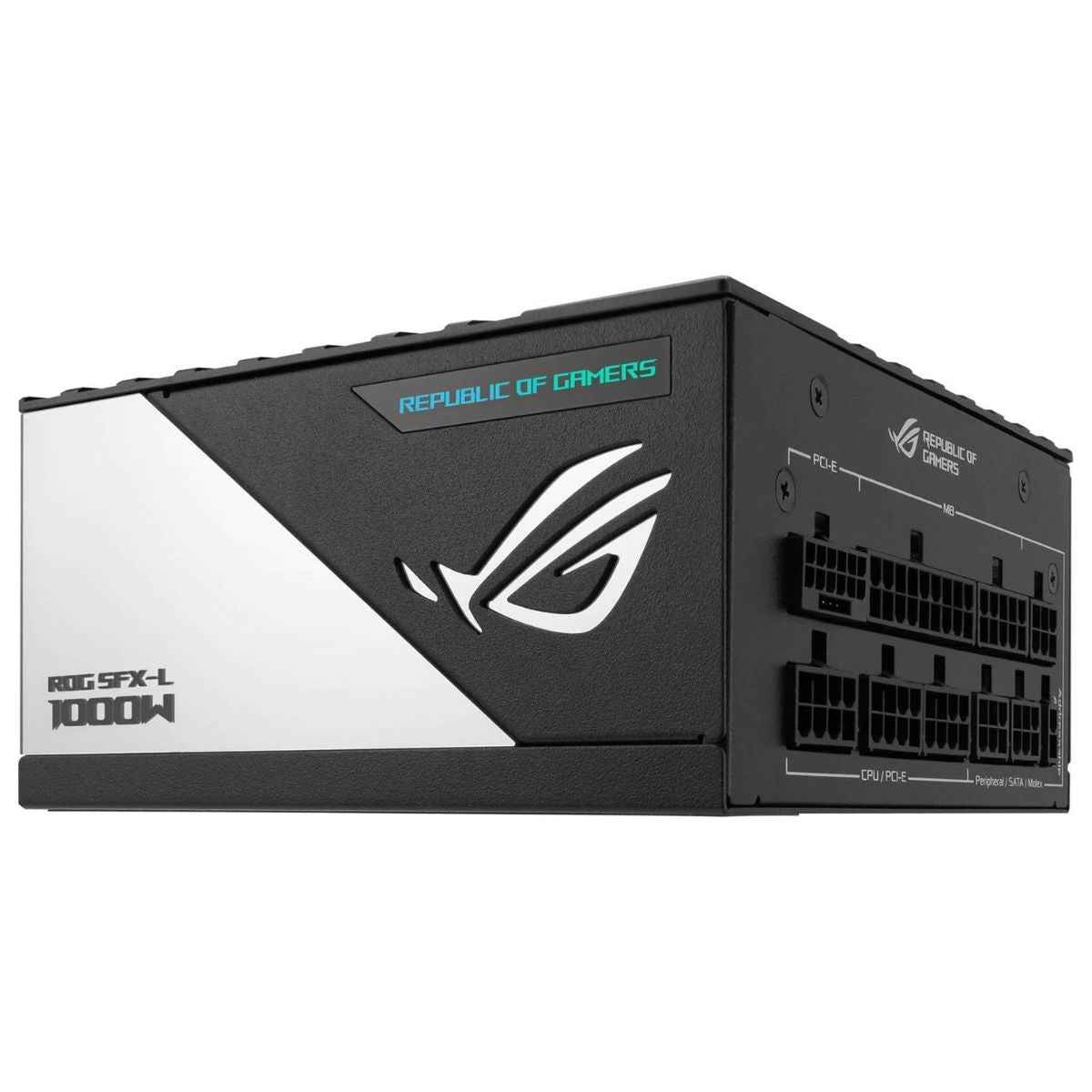 Asus Rog Loki SFX-L 1000W Power Supply Unit, 80 Plus Platinum, Fully Modular, PCIe Gen 5.0, 120mm ARGB-Illuminated Fan & Aura Sync, ROG Heatsinks, 0dB Fan Button, Black