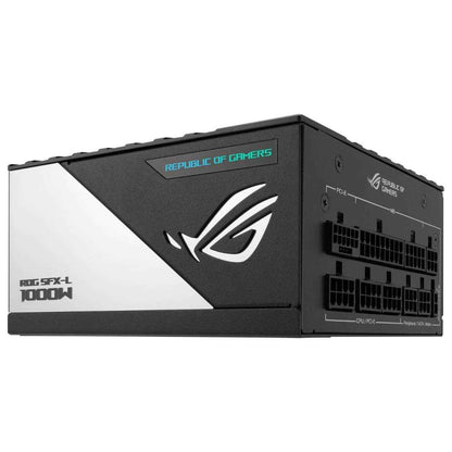 Asus Rog Loki SFX-L 1000W Power Supply Unit, 80 Plus Platinum, Fully Modular, PCIe Gen 5.0, 120mm ARGB-Illuminated Fan & Aura Sync, ROG Heatsinks, 0dB Fan Button, Black