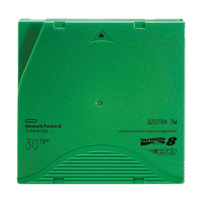 HPE 30TB LTO-8 Ultrium RW Data Cartridge, 12TB Native Capacity, Up to 700 MB/s Transfer Speed, FIPS 140-2 Level 1 Encryption, Rewritable