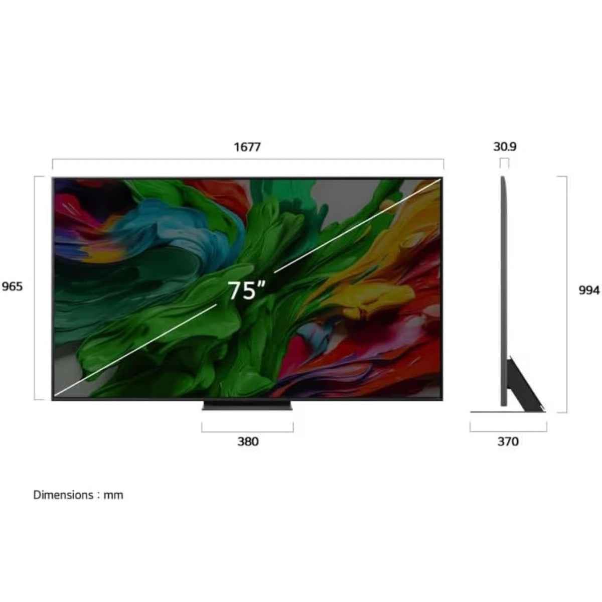 LG 75QNED86A 75-Inch QNED evo AI Smart 4K TV – 144Hz, MiniLED, HDR10, α8 AI Processor, webOS25, Dolby Vision &amp; Gaming Features
