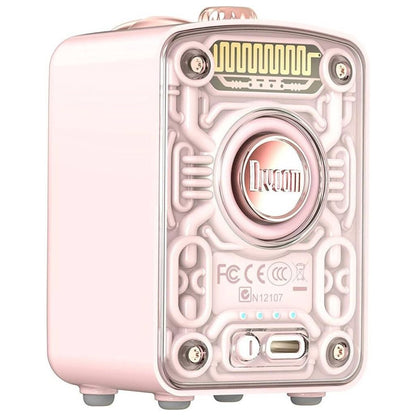 Divoom Fairy-OK Portable Bluetooth Speaker, 7 Voice Modes, Mini Microphone, 10W Output Louder Sound, 2000mAh for 6 Hours, Bluetooth 5 Connectivity, Pink, Green