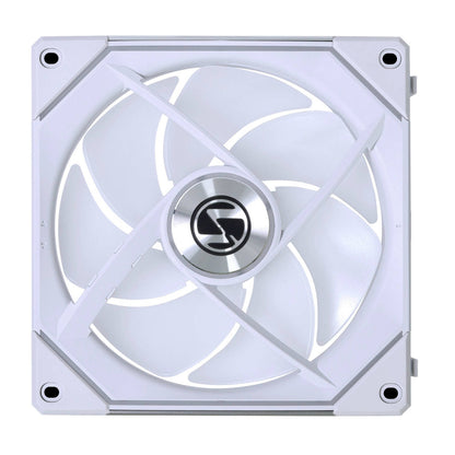 Lian-Li UNI FAN SL Infinity 140 Case Fan – 1600 RPM, 72.7 CFM Airflow, Fluid Dynamic Bearing, Single Pack | Black / White