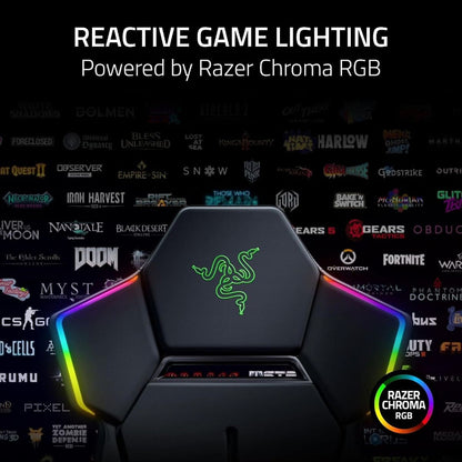 Razer Soma Chroma Wireless RGB Gaming Chair | Fabric Ergonomic Computer Chair | Chroma RGB Lighting | Built-in Lumbar Support | 155° Recline | Black