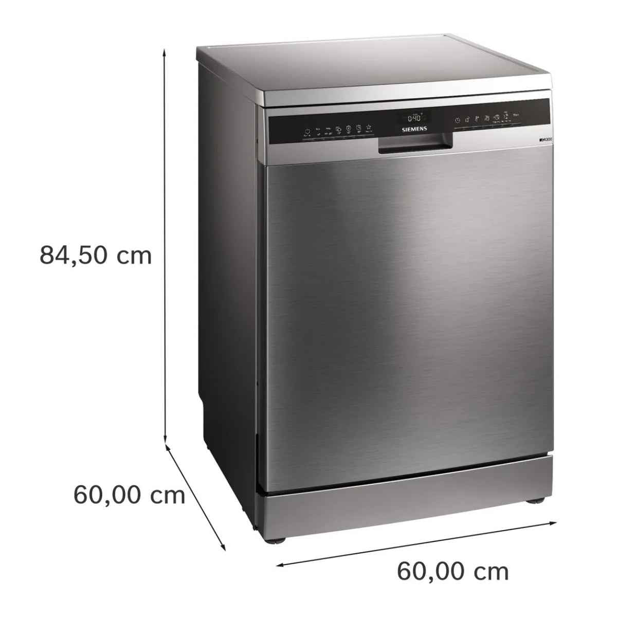 Siemens SN23HI25MM Free-Standing Dishwasher – 60cm, Brushed Steel Anti-Fingerprint Smart & Spacious Dishwasher Designed for UAE Homes