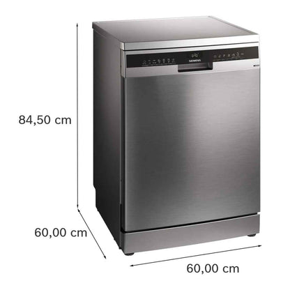 Siemens SN23HI25MM Free-Standing Dishwasher – 60cm, Brushed Steel Anti-Fingerprint Smart & Spacious Dishwasher Designed for UAE Homes