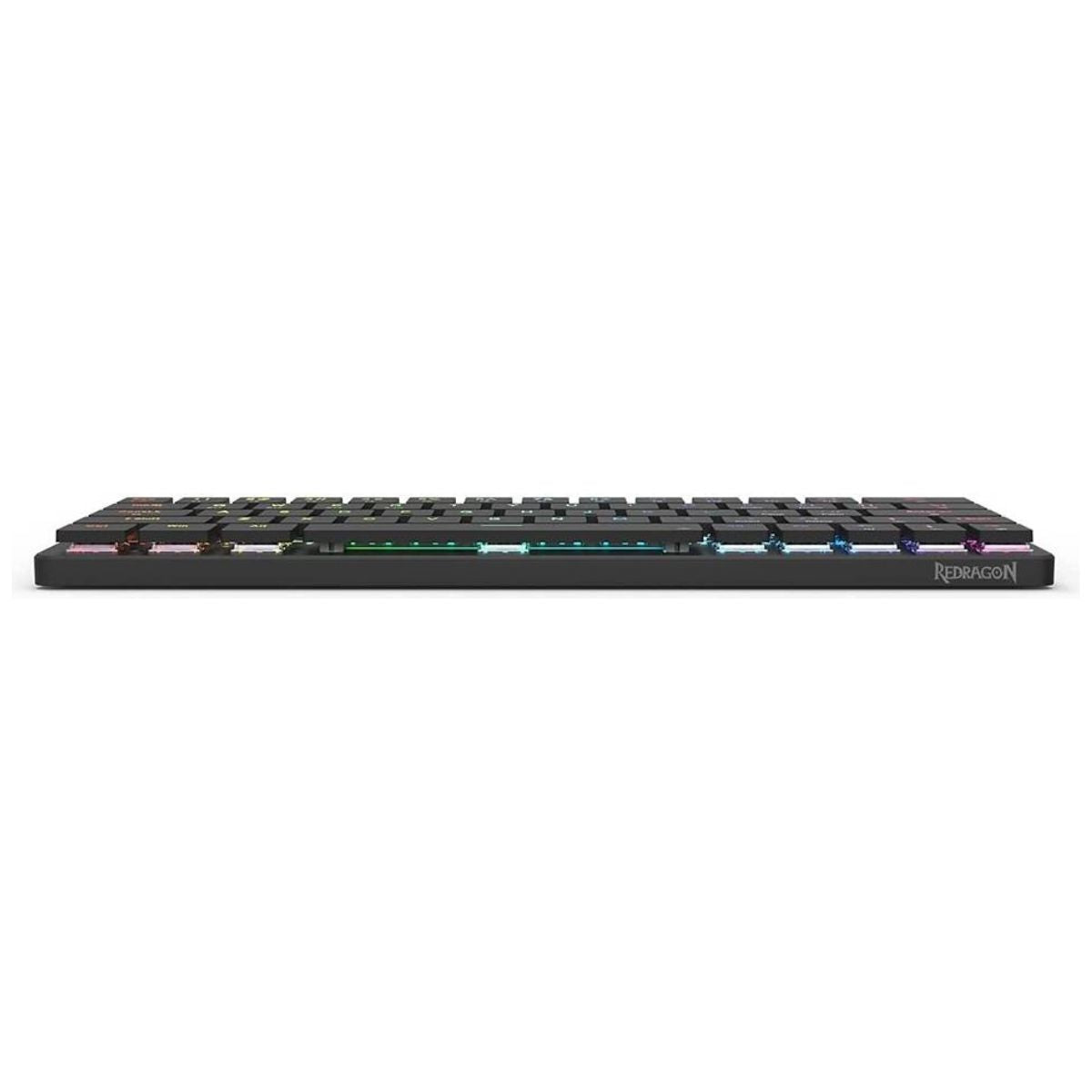 Redragon Elise Pro K624P Wired/Wireless Low-Profile Mechanical Keyboard, 63 Keys, RGB Backlit, Up to 20 Hours Battery Life, Black | K624P-KBS