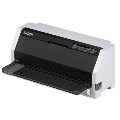 Epson LQ-690II 24-Pin Dot Matrix Printer, 24-Pin Printing Method, Up to 10 CPI Printing Speed, 360 x 180 DPI Resolution, USB 2.0 Connectivity, White / Black | C11CJ82402