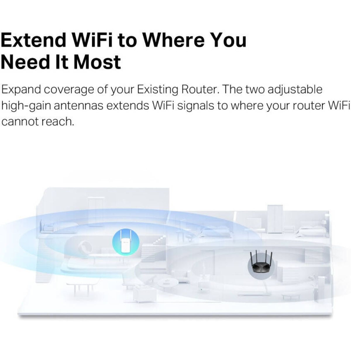 MERCUSYS ME60X AX1500 Wi-Fi 6 Range Extender | Dual-Band 1500 Mbps | Gigabit Ethernet | EasyMesh | Access Point Mode