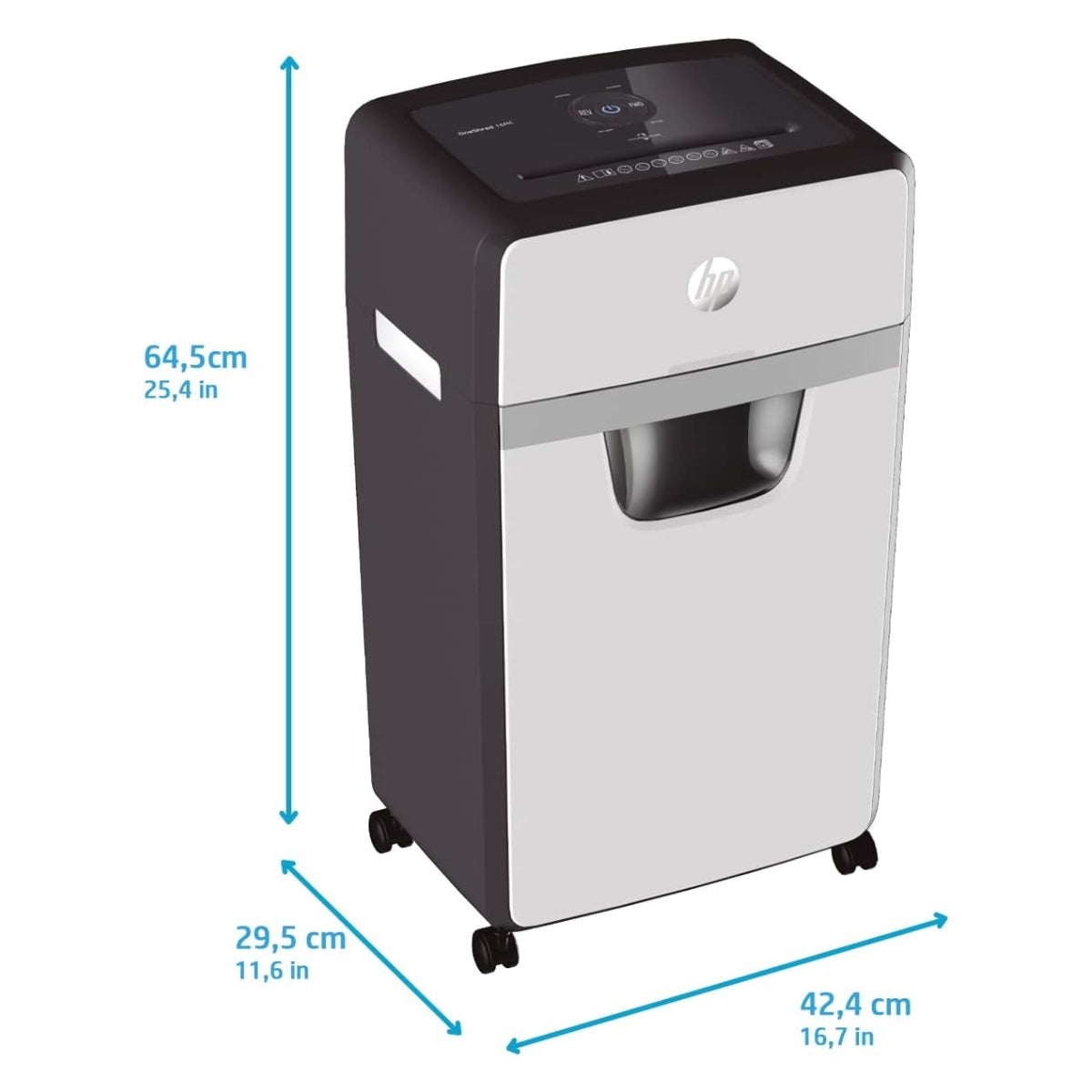 HP OneShred 16MC Micro-Cut Shredder – 16 Sheets, Security Level P-5