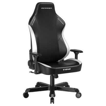 DXRacer Tank Series Gaming Chair, 4D Adjustable Armrests, Magnetic Headrest & Lumbar Support, PU-Coated Silent Casters, 90°~135° Back Recliner, Class 4 Hydraulics, XXL Size, Black, Black/White, Black/Red
