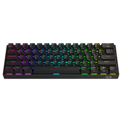Redragon K530 Pro Draconic 60% Wireless RGB Mechanical Keyboard | Bluetooth 5.0 | Hot-Swappable Switches | Detachable USB Type-C | Red or Brown Switch Options | Black | K530RGB-PRO-RED / K530RGB-PRO-BROWN