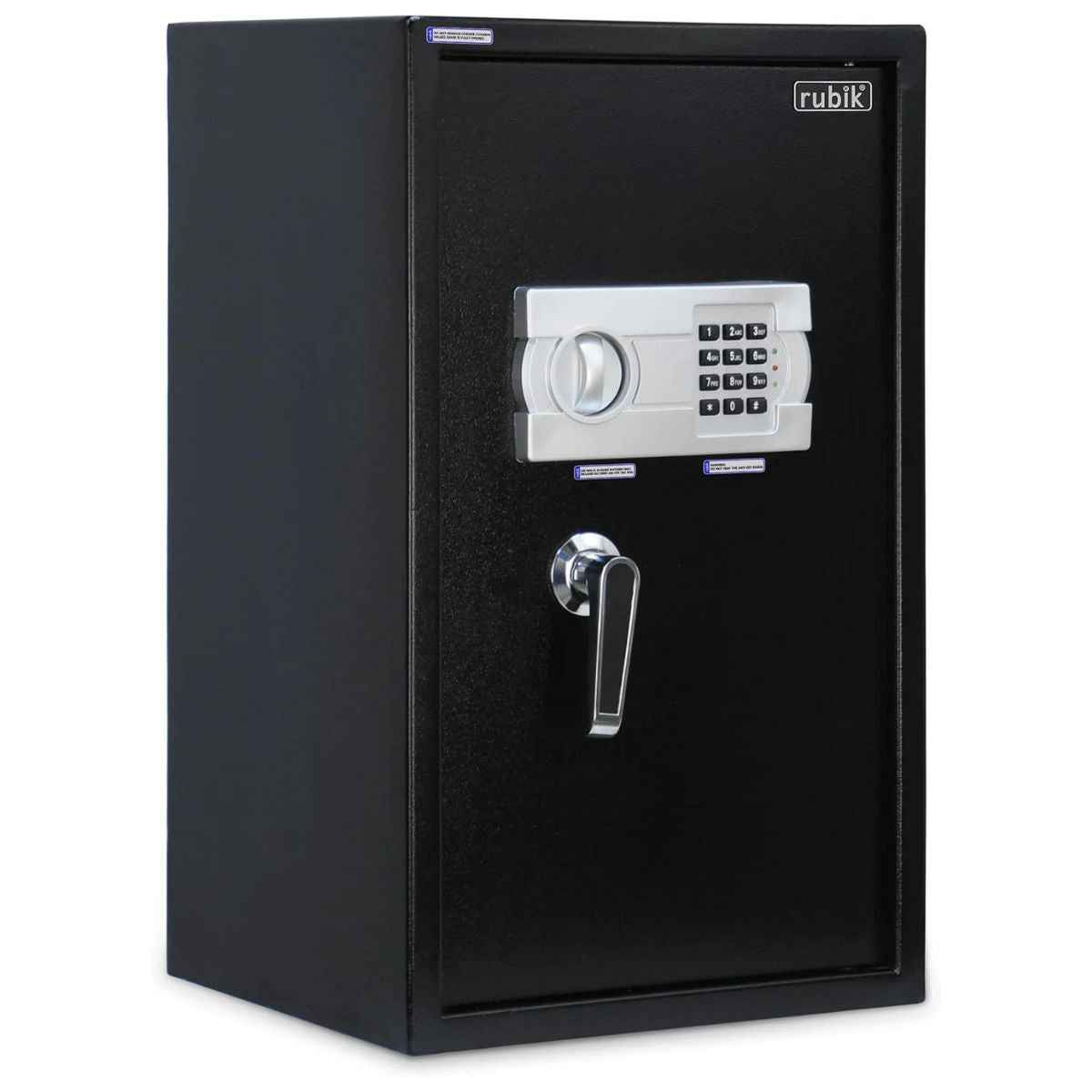 Rubik Large Safe Box with Digital Keypad and Key Lock, 60x36x30cm, Black | RB60EG-B